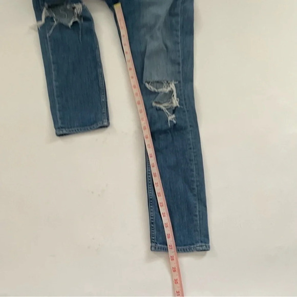 Paige Womens Carter Slim Jeans Size 26 Mid Rise Distressed - Picture 9 of 10